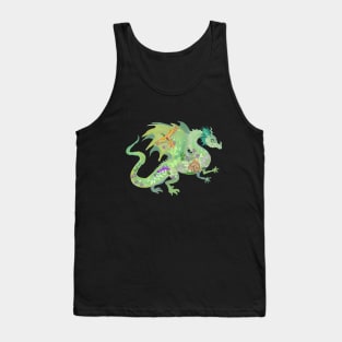 Enchanted Forest Dragon Pattern Tank Top